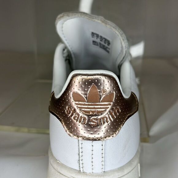 ADIDAS STAN SMITH WHT/GLD WOMENS SNEAKERS FTL-02-006 - Picture 4 of 12